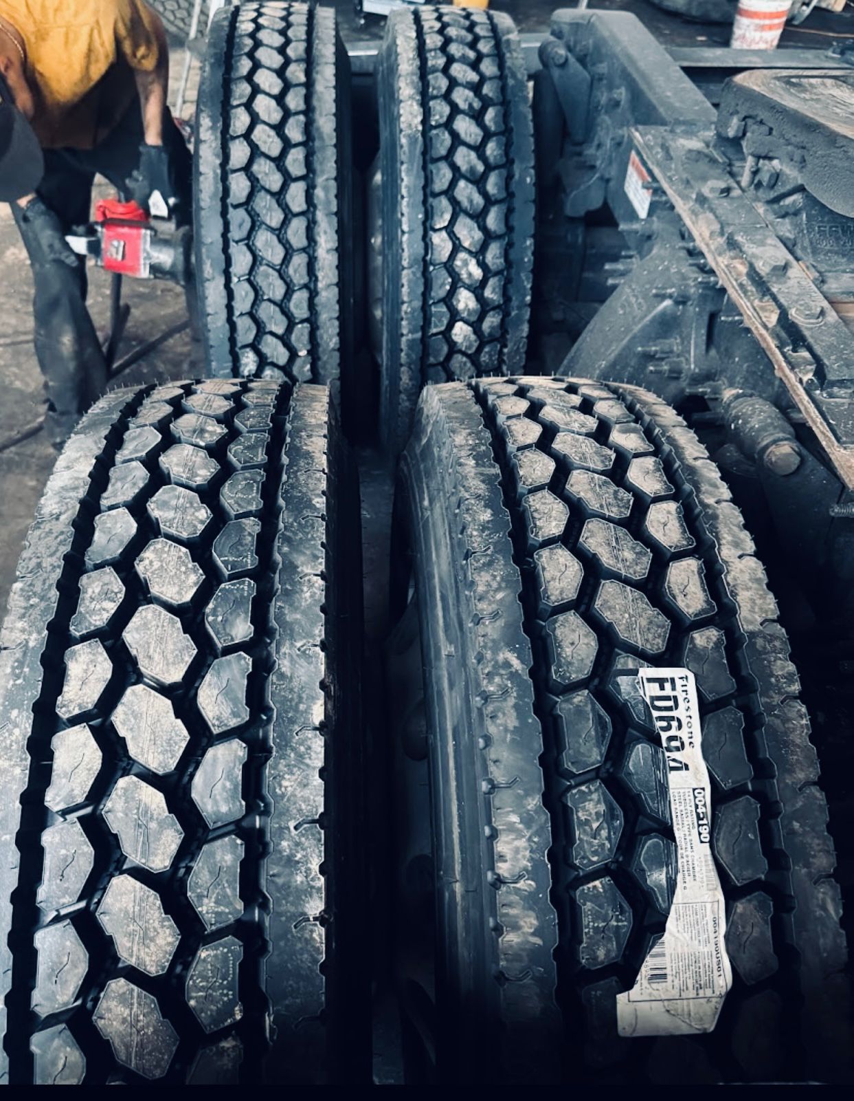 Truck tire service